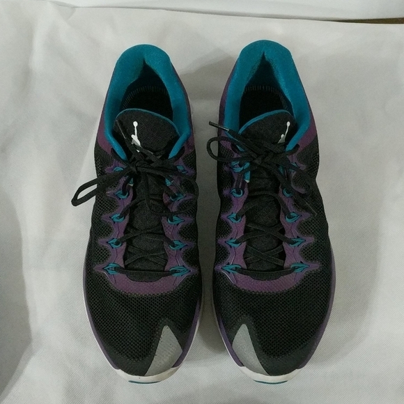 Jordan Flight Runner 2 PROMO Black Purple Teal  - size 14 - Picture 1 of 8